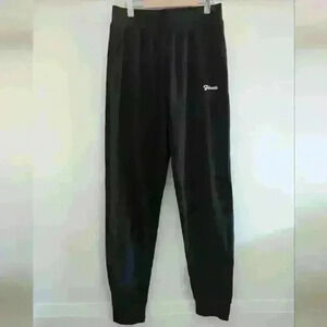 FILAROLA | Women's Black Cotton Knit Mid-Rise Regular  Jogging Pants